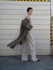 Women's Commuter Double-Breasted Long Trench Coat