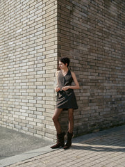 Women's Casual Commuter High-Waist A-Line Skirt