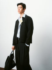 Men's Commuter Jacket-Style Knitwear