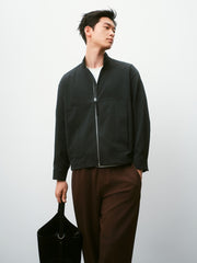 Men's Commuter Stand-Collar Large-Pocket Jacket