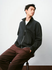 Men's Commuter Stand-Collar Large-Pocket Jacket