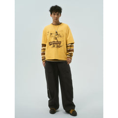 Men's Casual Relaxed Wide-Leg Cargo Pants