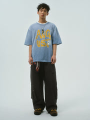 Men's Casual Relaxed Wide-Leg Cargo Pants