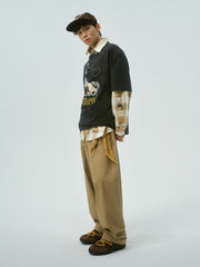 Men's Modal-Blend Wide-Leg Pants