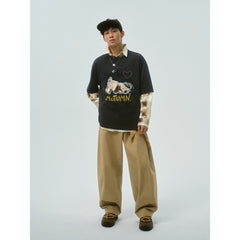 Men's Modal-Blend Wide-Leg Pants