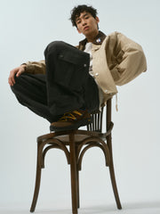 Men's Barn-Style Lapel Safari Jacket