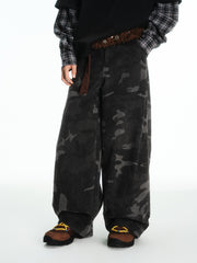 Men's American Vintage Camo Relaxed-Fit Jeans
