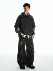 Men's American Vintage Camo Relaxed-Fit Jeans