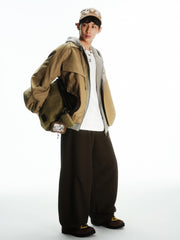 Men's Vintage Deconstructed Lapel Jacket