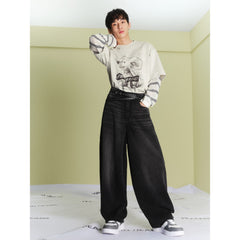 Men's Casual Washed Balloon Jeans