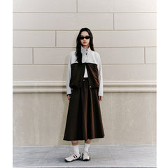 Women's Casual Outdoor PU-Panel Jacket