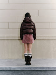 Women's Casual 10D Dark Purple 90% White Duck Down Jacket