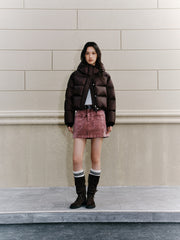 Women's Casual 10D Dark Purple 90% White Duck Down Jacket