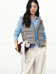 Women's Casual Lightweight 90% White Duck Down Vest