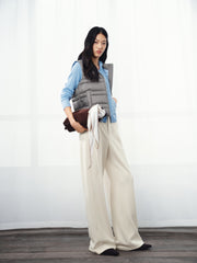 Women's Casual Lightweight 90% White Duck Down Vest