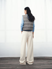 Women's Casual Lightweight 90% White Duck Down Vest
