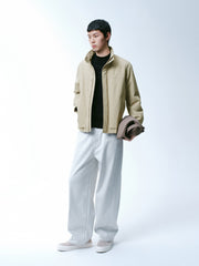 Men's Casual Khaki Goose Down Jacket