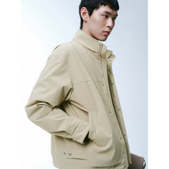Men's Casual Khaki Goose Down Jacket