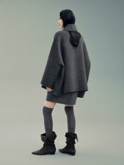 Women's Commuter Wool-Blend Robe Coat