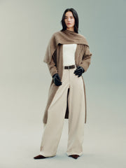 Women's Casual 100% Yak Down Longline Knit Cardigan