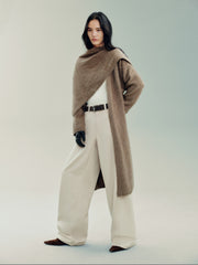 Women's Casual 100% Yak Down Longline Knit Cardigan
