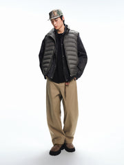 Men's Casual Grey 90% Duck Down Lightweight Down Vest