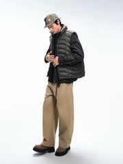 Men's Casual Grey 90% Duck Down Lightweight Down Vest