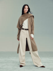 Women's Casual 100% Yak Down Longline Knit Cardigan