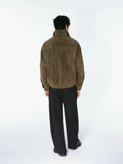 Men's Casual Barn-Style Suede-Texture Jacket