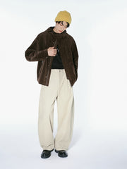 Men's Casual Corduroy Beige Pants