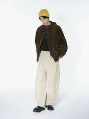 Men's Casual Corduroy Beige Pants
