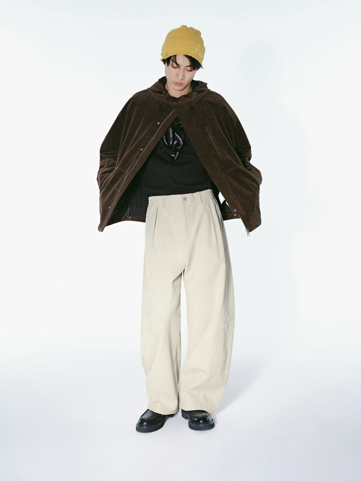 Men's Casual Corduroy Beige Pants