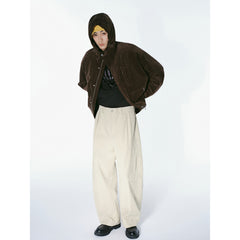 Men's Casual Corduroy Beige Pants