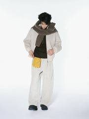 Men's Casual Fine Wool-Blend Textured Jacket