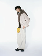 Men's Casual Fine Wool-Blend Textured Jacket