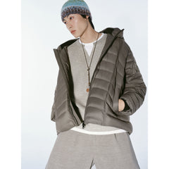Men's Casual Grey Henley Neck Faux Two-Piece Sweatshirt