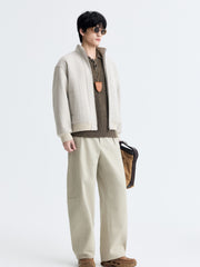 Men's Casual Corduroy Beige Pants