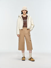 Women's Casual Hortob¨¢gy Goose Down Hooded Puffer Jacket