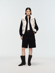 Women's Casual Lightweight 90% White Duck Down Vest
