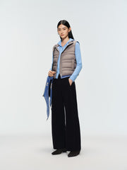 Women's Casual Lightweight 90% White Duck Down Vest
