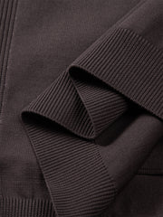 Men's Raglan-Sleeve Jacquard Zip-Up Knit Cardigan