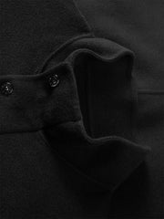 Men's Stand-Collar Double-Face Wool Jacket