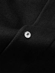 Men's Stand-Collar Double-Face Wool Jacket