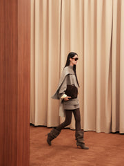 Women's Casual Wool-Silk Double-Face Reversible Coat