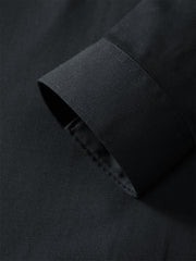 Men's Solid Shirt with Metallic Detail