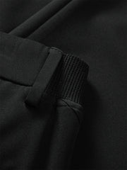 Men's 4-Way Stretch Black Casual Pants