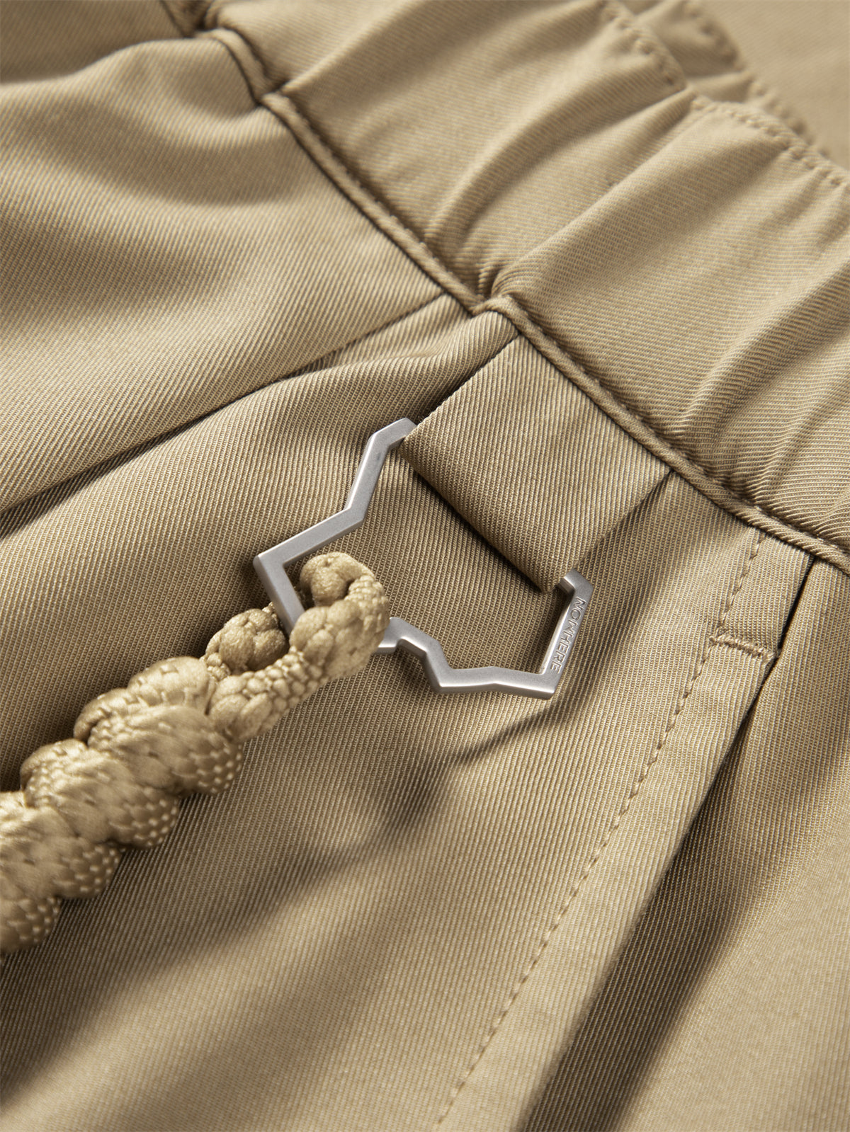 Men's Khaki Modal Wide-Leg Pants
