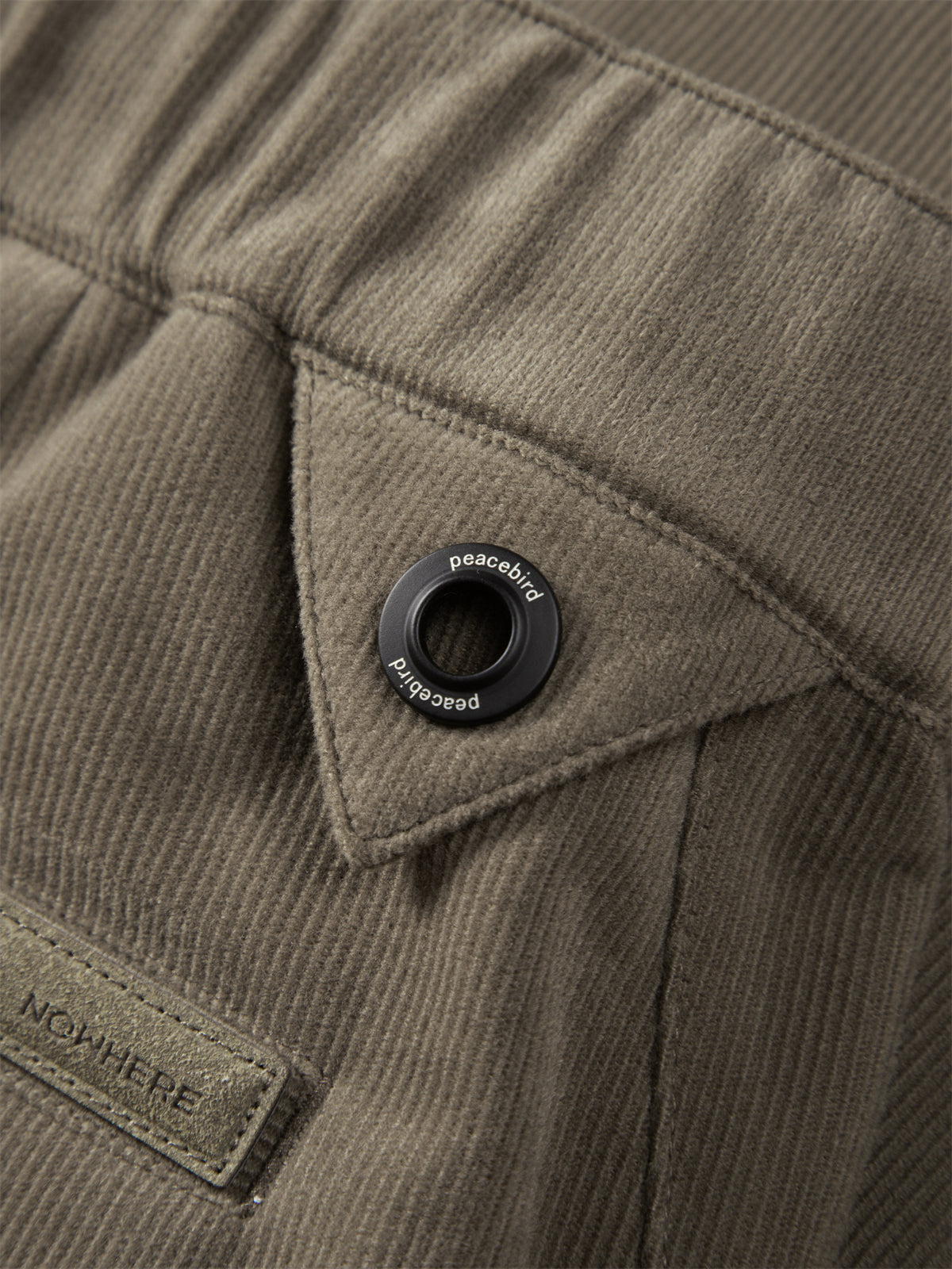 Men's Corduroy Textured Straight-Leg Casual Pants