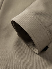 Men's Long Oversized Wool Trench Coat