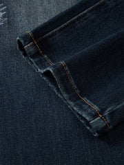 Men's Distressed Slim-Fit Jeans